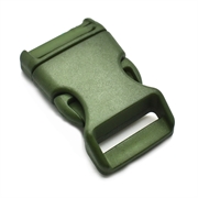Lås - kliklås til faldskærmsline. Stor model. 57 mm. Army green